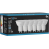 Mexen Nova 6x Ampoule LED GU10, 5W, Froid - 6500K, 525 lm - L107-GU10-0565-01x06