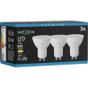 Mexen Nova 3x Ampoule LED GU10, 8W, Chaude - 3000K, 840 lm - L108-GU10-0830-01x03