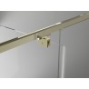 Mexen Exo-BR Duo 3S cabine de douche 3 murs battante 90 x 85 cm, transparent, or - 8182-090-085-50-00-3S