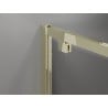 Mexen Exo-3S cabine de douche 3 parois battante 80 x 100 cm, transparent, or - 8182-080-100-50-00-3S
