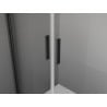 Mexen Exo-3S cabine de douche 3 parois battante 70 x 80 cm, transparent, noir - 8182-070-080-70-00-3S