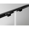 Mexen Exo-S 3S cabine de douche à 3 parois coulissante 155 x 95 cm, transparente, noire - 8151-155-095-70-00-3S