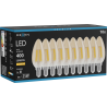 Mexen Vintis 10x Ampoule filament LED E14, C35, 4W, Chaude - 2200K, 400 lm, ambre - L154-E14-0422-50x10