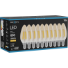 Mexen Vintis 10x Ampoule filament LED E14, C35, 6W, Chaude - 2200K, 600 lm, ambre - L154-E14-0622-50x10