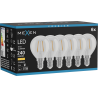 Mexen Vintis 6x Ampoule filament LED E14, G45, 2W, Chaude - 2700K, 240 lm, claire - L156-E14-0227-00x06
