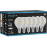 Mexen Vintis 6x Ampoule LED filament E14, G45, 4W, Neutre - 4000K, 470 lm, clair - L156-E14-0427-00x06 - L156-E14-0440-00x06