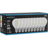 Mexen Vintis 10x Ampoule filament LED E14, G45, 4W, Neutre - 4000K, 470 lm, clair - L156-E14-0427-00x10 - L156-E14-0440-00x10