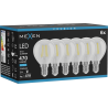 Mexen Vintis 6x Ampoule filament LED E14, G45, 4W, Froid - 6500K, 470 lm, clair - L156-E14-0465-00x06