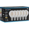 Mexen Vintis 6x Ampoule à filament LED E14, G45, 6W, Chaude - 2700K, 720 lm, claire - L156-E14-0627-00x06