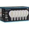 Mexen Vintis 6x Ampoule filament LED E14, G45, 6W, Neutre - 4000K, 720 lm, clair - L156-E14-0640-00x06