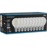 Mexen Vintis 10x Ampoule à filament LED E14, G45, 6W, Neutre - 4000K, 720 lm, claire - L156-E14-0640-00x10