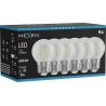 Mexen Vintis 6x Ampoule à filament LED E27, G45, 4W, 55 lm, verte - L156-E27-04XX-46x06