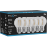 Mexen Vintis 6x ampoule filament LED E27, G45, 4W, 55 lm, orange - L156-E27-04XX-48x06