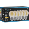 Mexen Vintis 6x Ampoule filament LED E27, G45, 4W, Chaude - 2200K, 400 lm, ambre - L156-E27-0422-50x06