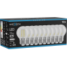 Mexen Vintis 10x Ampoule filament LED E27, G45, 4W, Neutre - 4000K, 470 lm, transparent - L156-E27-0427-00x10