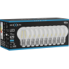 Mexen Vintis 10x Ampoule LED filament E27, G45, 4W, Froide - 6500K, 470 lm, transparent - L156-E27-0465-00x10