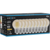 Mexen Vintis 10x ampoule filament LED E27, G45, 6W, Chaude - 2200K, 600 lm, ambre - L156-E27-0622-50x10