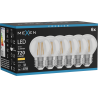 Mexen Vintis 6x Ampoule filament LED E27, G45, 6W, Chaude - 2700K, 720 lm, claire - L156-E27-0627-00x06