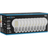 Mexen Vintis 10x Ampoule filament LED E27, G45, 6W, Neutre - 4000K, 720 lm, transparent - L156-E27-0627-00x10