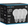 Mexen Vintis 3x Ampoule filament LED E27, A60, 4W, 55 lm, bleue - L150-E27-04XX-47x03