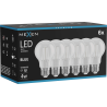 Mexen Vintis 6x Ampoule à filament LED E27, A60, 4W, 55 lm, bleu - L150-E27-04XX-47x06