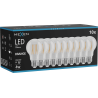 Mexen Vintis 10x Ampoule à filament LED E27, A60, 4W, 55 lm, orange - L150-E27-04XX-48x10