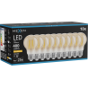 Mexen Vintis 10x Ampoule filament LED E27, A60, 4W, Chaud - 2200K, 400 lm, ambre - L150-E27-0422-50x10