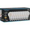 Mexen Vintis 10x Ampoule à filament LED E27, A60, 4W, Chaude - 2700K, 470 lm, claire - L150-E27-0427-00x10