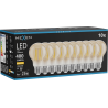Mexen Vintis 10x Ampoule filament LED E27, A60, 4W, Chaude - 2700K, 400 lm, ambre - L150-E27-0427-50x10