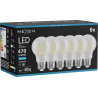 Mexen Vintis 6x Ampoule LED filament E27, A60, 4W, Froid - 6500K, 470 lm, clair - L150-E27-0465-00x06