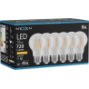 Mexen Vintis 6x Ampoule filament LED E27, A60, 6W, Chaude - 2200K, 720 lm, clair - L150-E27-0622-00x06
