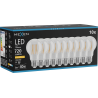 Mexen Vintis 10x Ampoule à filament LED E27, A60, 6W, Chaude - 2200K, 720 lm, claire - L150-E27-0622-00x10