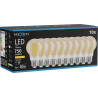 Mexen Vintis 10x Ampoule à filament LED E27, A60, 8W, Chaude - 2200K, 750 lm, ambre - L150-E27-0822-50x10