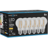 Mexen Vintis 6x Ampoule à filament LED E27, A60, 8W, Chaude - 2700K, 1055 lm, claire - L150-E27-0827-00x06