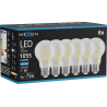Mexen Vintis 6x Ampoule filament LED E27, A60, 8W, Froid - 6500K, 1055 lm, claire - L150-E27-0865-00x06