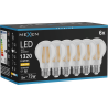 Mexen Vintis 6x Ampoule filament LED E27, A60, 10W, Chaude - 2700K, 1320 lm, claire - L150-E27-1027-00x06