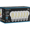 Mexen Vintis 6x Ampoule filament LED E27, A60, 10W, froide - 6500K, 1320 lm, claire - L150-E27-1065-00x06