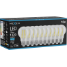 Mexen Vintis 10x Ampoule filament LED E27, A60, 10W, Froid - 6500K, 1320 lm, transparent - L150-E27-1065-00x10