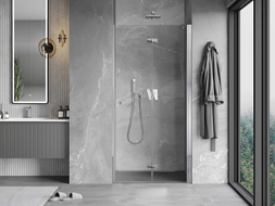Mexen Mist-F porte de douche pliante droite 115 cm, transparent, chrome - 8A6-115-000-01-00-P