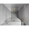 Mexen Mist-F porte de douche pliable droite 85 cm, transparent, doré - 8A6-085-000-50-00-P