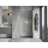 Mexen Mist-F porte de douche pliable droite 85 cm, transparent, doré - 8A6-085-000-50-00-P