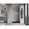 Mexen Mist-F porte de douche pliante droite 90 cm, transparent, doré - 8A6-090-000-50-00-P