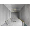 Mexen Mist-F porte de douche pliante droite 70 cm, transparent, or brossé - 8A6-070-000-55-00-P
