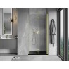 Mexen Mist-F porte de douche pliante droite 70 cm, transparent, or brossé - 8A6-070-000-55-00-P