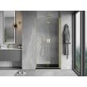 Mexen Mist-F porte de douche pliante droite 75 cm, transparent, or brossé - 8A6-075-000-55-00-P