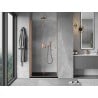 Mexen Mist-F porte de douche pliante gauche 95 cm, transparent, cuivre brossé - 8A6-095-000-65-00-L