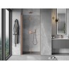 Mexen Mist-F porte de douche pliante gauche 100 cm, transparente, cuivre brossé - 8A6-100-000-65-00-L