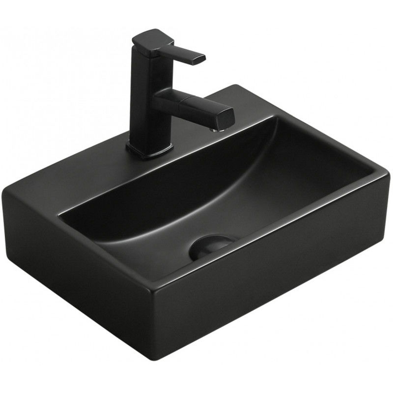 Mexen Mini lavabo de comptoir 40 x 30 cm, Noir mat - 21094085
