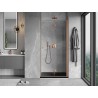 Mexen Mist-F porte de douche pliante droite 95 cm, transparent, cuivre brossé - 8A6-095-000-65-00-P