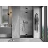 Mexen Mist-F porte de douche pliable droite 85 cm, transparent, noir - 8A6-085-000-70-00-P